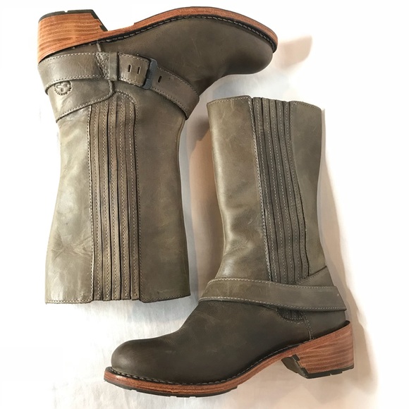 Dr. Martens Jolie High Chelsea Boots Taupe  US 9 - Picture 4 of 8